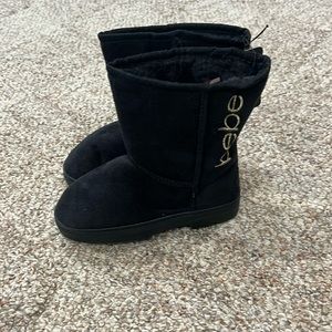 NWT! Bebe Girls Boots. Black. SZ 2